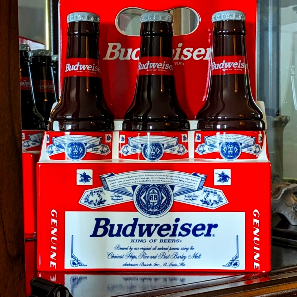 1998 Budweiser 6 Pack Cookie Jar Limited Edition